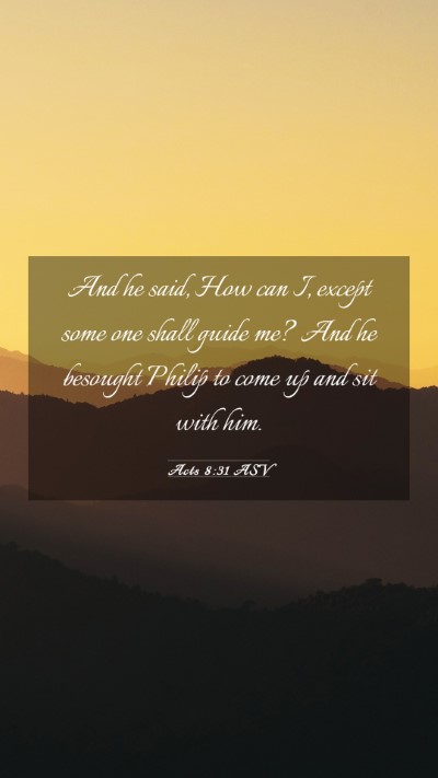 Picture 03 - Acts 8:31 ASV Mobile Phone Wallpaper - And he said, How can I, except some one shall - Mobile Bible Verse Wallpaper