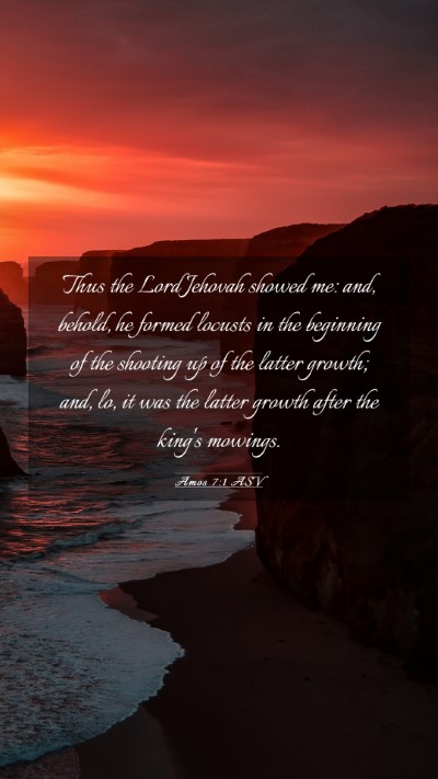 Picture 03 - Amos 7:1 ASV Mobile Phone Wallpaper - Thus the Lord Jehovah showed me: and, behold, he - Mobile Bible Verse Wallpaper