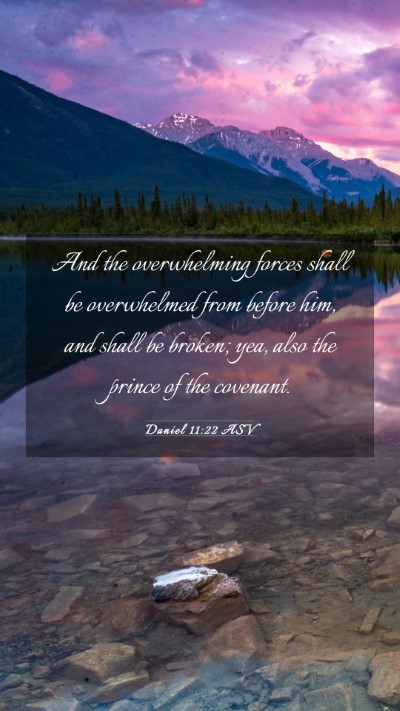 Picture 03 - Daniel 11:22 ASV Mobile Phone Wallpaper - And the overwhelming forces shall be overwhelmed - Mobile Bible Verse Wallpaper