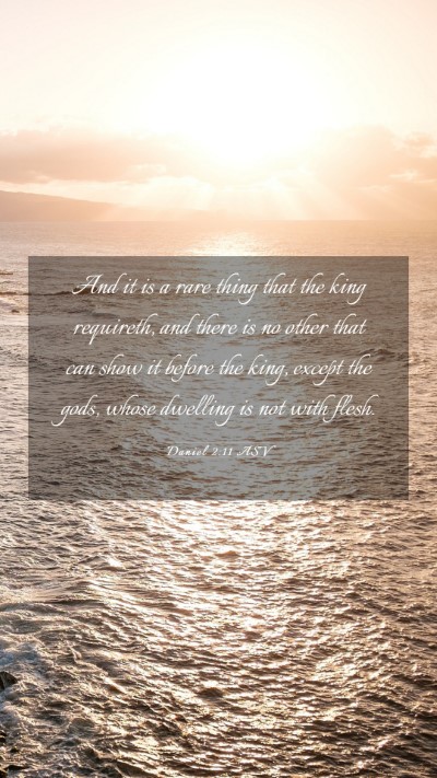 Picture 03 - Daniel 2:11 ASV Mobile Phone Wallpaper - And it is a rare thing that the king requireth, - Mobile Bible Verse Wallpaper