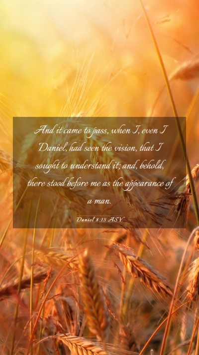 Picture 03 - Daniel 8:15 ASV Mobile Phone Wallpaper - And it came to pass, when I, even I Daniel, had - Mobile Bible Verse Wallpaper