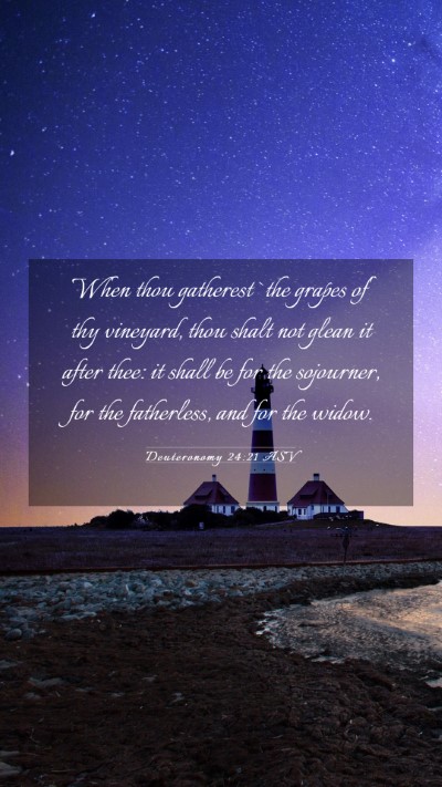 Picture 03 - Deuteronomy 24:21 ASV Mobile Phone Wallpaper - When thou gatherest `the grapes of' thy vineyard, - Mobile Bible Verse Wallpaper
