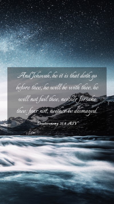 Picture 03 - Deuteronomy 31:8 ASV Mobile Phone Wallpaper - And Jehovah, he it is that doth go before thee; - Mobile Bible Verse Wallpaper
