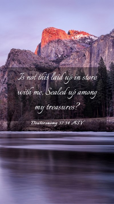 Picture 03 - Deuteronomy 32:34 ASV Mobile Phone Wallpaper - Is not this laid up in store with me, Sealed up - Mobile Bible Verse Wallpaper