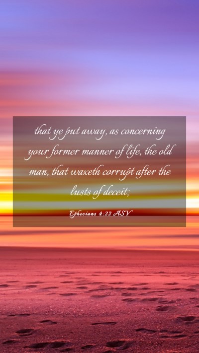 Picture 03 - Ephesians 4:22 ASV Mobile Phone Wallpaper - that ye put away, as concerning your former - Mobile Bible Verse Wallpaper