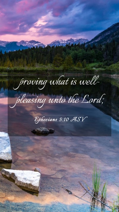 Picture 03 - Ephesians 5:10 ASV Mobile Phone Wallpaper - proving what is well-pleasing unto the - Mobile Bible Verse Wallpaper
