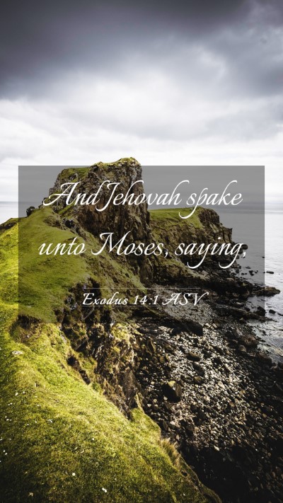 Picture 03 - Exodus 14:1 ASV Mobile Phone Wallpaper - And Jehovah spake unto Moses, - Mobile Bible Verse Wallpaper