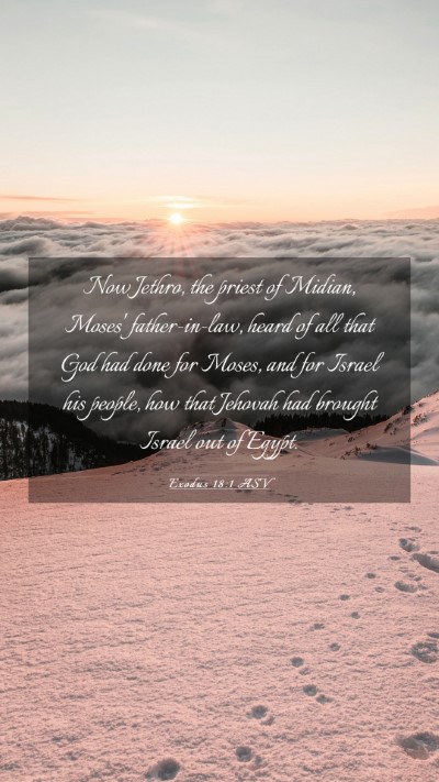 Picture 03 - Exodus 18:1 ASV Mobile Phone Wallpaper - Now Jethro, the priest of Midian, Moses' - Mobile Bible Verse Wallpaper