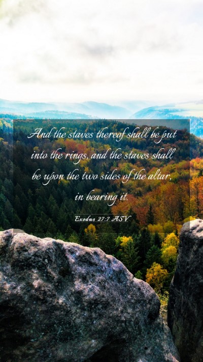 Picture 03 - Exodus 27:7 ASV Mobile Phone Wallpaper - And the staves thereof shall be put into the - Mobile Bible Verse Wallpaper