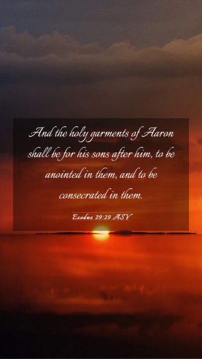 Picture 03 - Exodus 29:29 ASV Mobile Phone Wallpaper - And the holy garments of Aaron shall be for his - Mobile Bible Verse Wallpaper