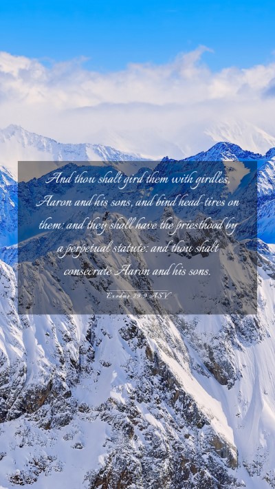 Picture 03 - Exodus 29:9 ASV Mobile Phone Wallpaper - And thou shalt gird them with girdles, Aaron and - Mobile Bible Verse Wallpaper