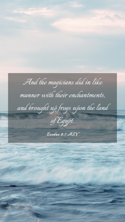 Picture 03 - Exodus 8:7 ASV Mobile Phone Wallpaper - And the magicians did in like manner with their - Mobile Bible Verse Wallpaper