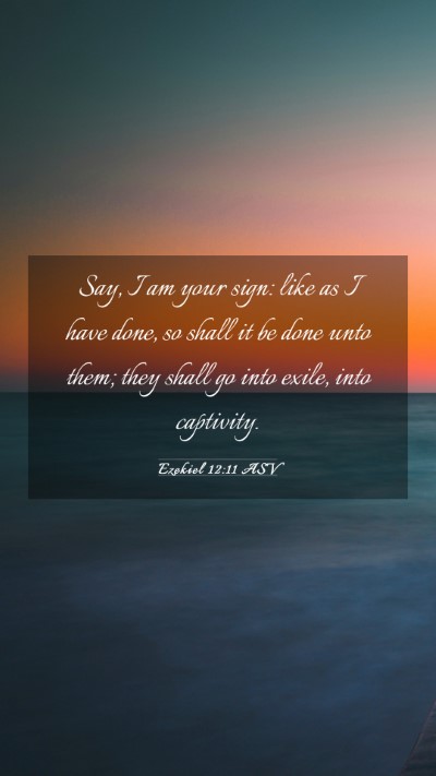 Picture 03 - Ezekiel 12:11 ASV Mobile Phone Wallpaper - Say, I am your sign: like as I have done, so - Mobile Bible Verse Wallpaper