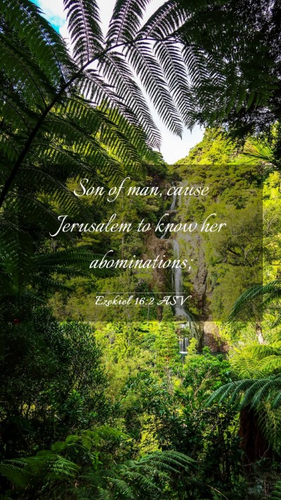 Picture 03 - Ezekiel 16:2 ASV Mobile Phone Wallpaper - Son of man, cause Jerusalem to know her - Mobile Bible Verse Wallpaper