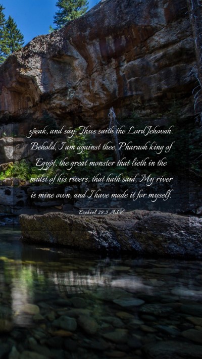 Picture 03 - Ezekiel 29:3 ASV Mobile Phone Wallpaper - speak, and say, Thus saith the Lord Jehovah: - Mobile Bible Verse Wallpaper
