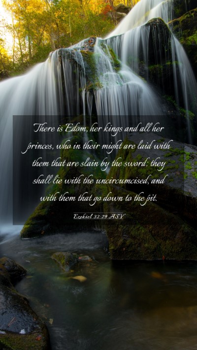 Picture 03 - Ezekiel 32:29 ASV Mobile Phone Wallpaper - There is Edom, her kings and all her princes, who - Mobile Bible Verse Wallpaper