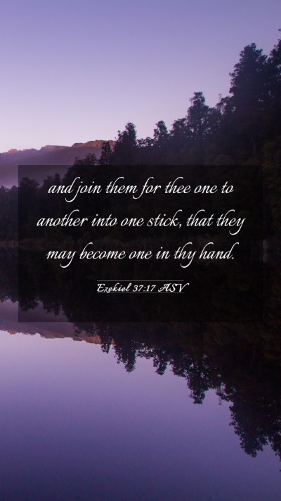 Picture 03 - Ezekiel 37:17 ASV Mobile Phone Wallpaper - and join them for thee one to another into one - Mobile Bible Verse Wallpaper