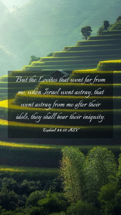 Picture 03 - Ezekiel 44:10 ASV Mobile Phone Wallpaper - But the Levites that went far from me, when - Mobile Bible Verse Wallpaper