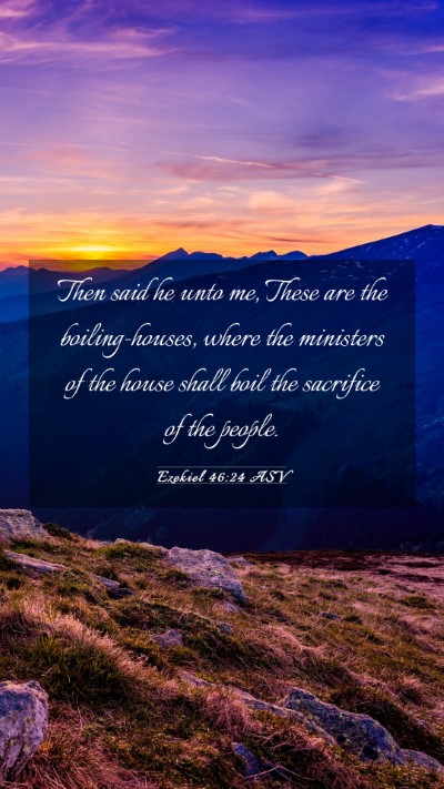 Picture 03 - Ezekiel 46:24 ASV Mobile Phone Wallpaper - Then said he unto me, These are the - Mobile Bible Verse Wallpaper