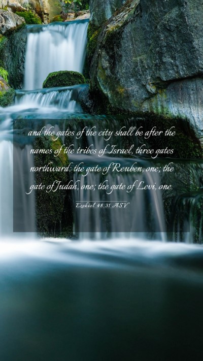 Picture 03 - Ezekiel 48:31 ASV Mobile Phone Wallpaper - and the gates of the city shall be after the - Mobile Bible Verse Wallpaper