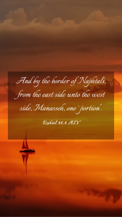 Picture 03 - Ezekiel 48:4 ASV Mobile Phone Wallpaper - And by the border of Naphtali, from the east side - Mobile Bible Verse Wallpaper