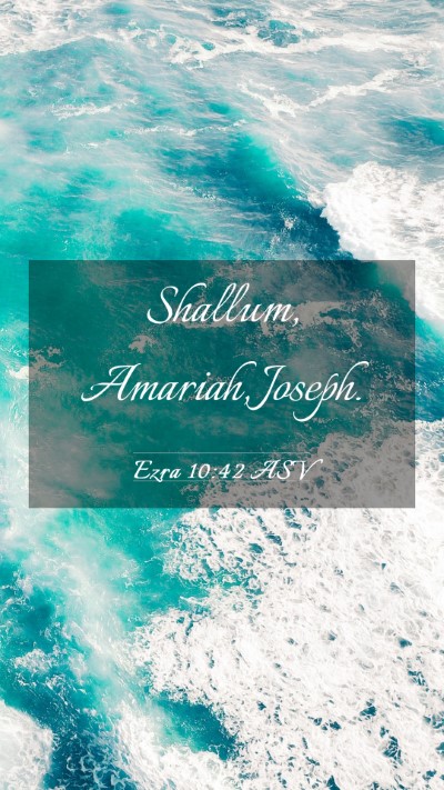Picture 03 - Ezra 10:42 ASV Mobile Phone Wallpaper - Shallum, Amariah, - Mobile Bible Verse Wallpaper