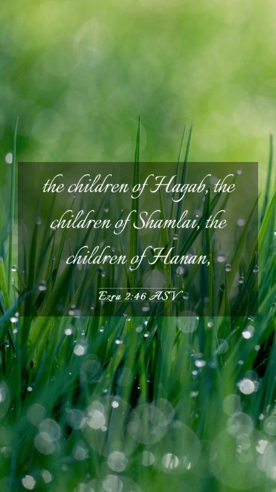 Picture 03 - Ezra 2:46 ASV Mobile Phone Wallpaper - the children of Hagab, the children of Shamlai, - Mobile Bible Verse Wallpaper