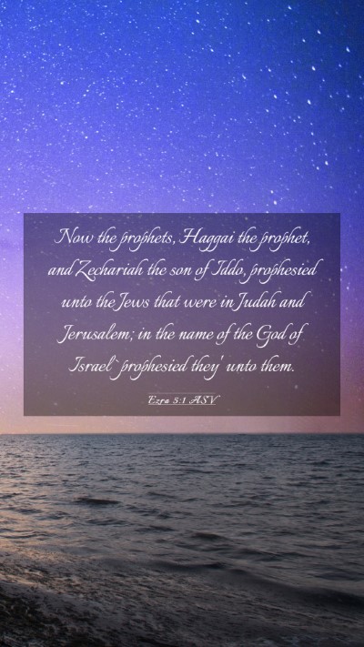 Picture 03 - Ezra 5:1 ASV Mobile Phone Wallpaper - Now the prophets, Haggai the prophet, and - Mobile Bible Verse Wallpaper