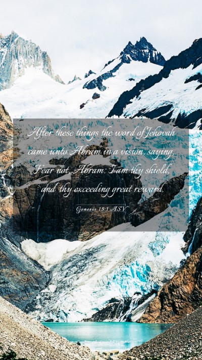 Picture 03 - Genesis 15:1 ASV Mobile Phone Wallpaper - After these things the word of Jehovah came unto - Mobile Bible Verse Wallpaper