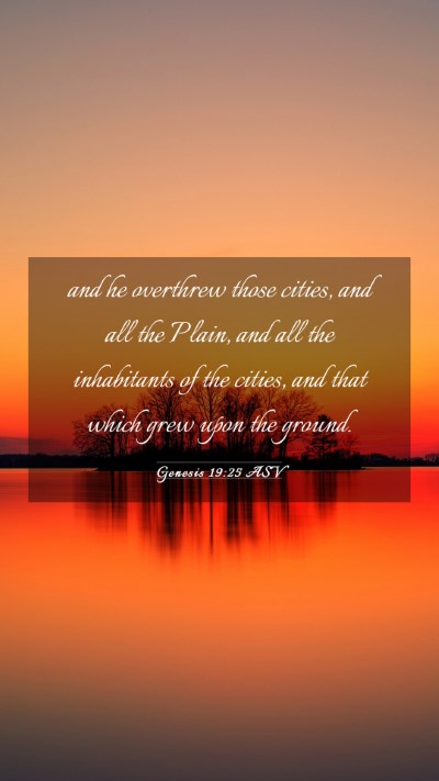 Picture 03 - Genesis 19:25 ASV Mobile Phone Wallpaper - and he overthrew those cities, and all the Plain, - Mobile Bible Verse Wallpaper