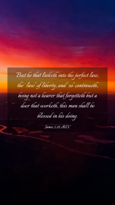 Picture 03 - James 1:25 ASV Mobile Phone Wallpaper - But he that looketh into the perfect law, the - Mobile Bible Verse Wallpaper