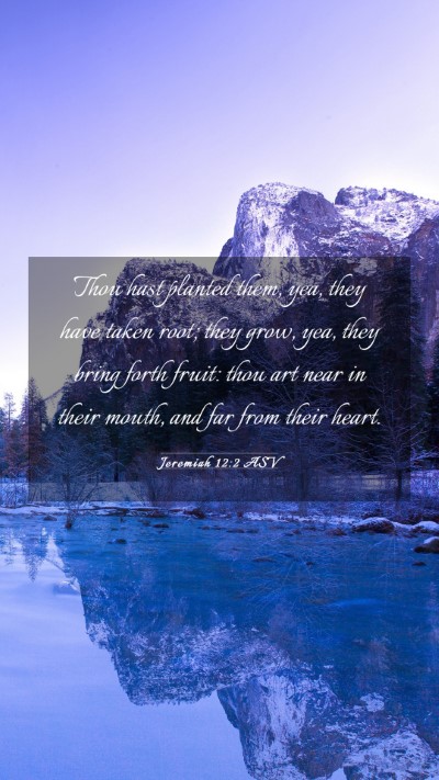 Picture 03 - Jeremiah 12:2 ASV Mobile Phone Wallpaper - Thou hast planted them, yea, they have taken - Mobile Bible Verse Wallpaper