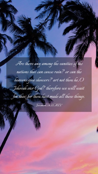Picture 03 - Jeremiah 14:22 ASV Mobile Phone Wallpaper - Are there any among the vanities of the nations - Mobile Bible Verse Wallpaper