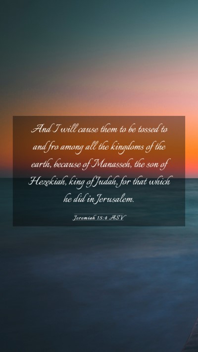 Picture 03 - Jeremiah 15:4 ASV Mobile Phone Wallpaper - And I will cause them to be tossed to and fro - Mobile Bible Verse Wallpaper