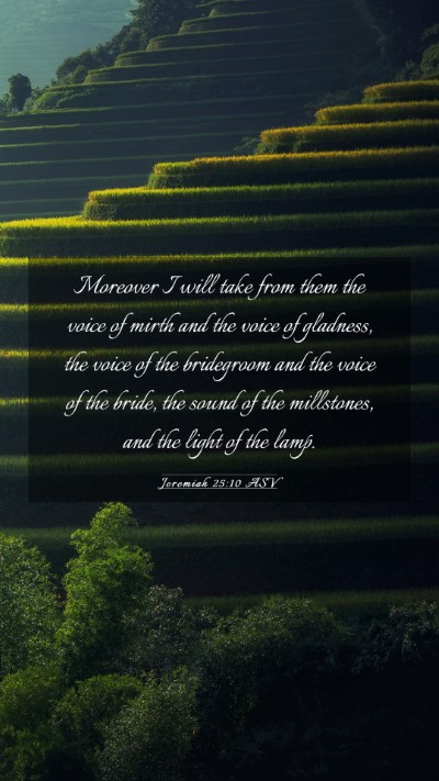 Picture 03 - Jeremiah 25:10 ASV Mobile Phone Wallpaper - Moreover I will take from them the voice of mirth - Mobile Bible Verse Wallpaper