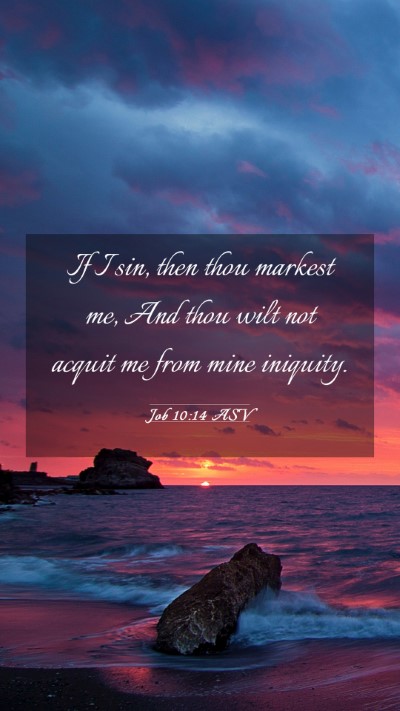 Picture 03 - Job 10:14 ASV Mobile Phone Wallpaper - If I sin, then thou markest me, And thou wilt not - Mobile Bible Verse Wallpaper