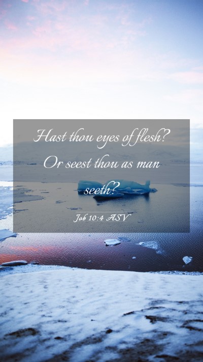 Picture 03 - Job 10:4 ASV Mobile Phone Wallpaper - Hast thou eyes of flesh? Or seest thou as man - Mobile Bible Verse Wallpaper