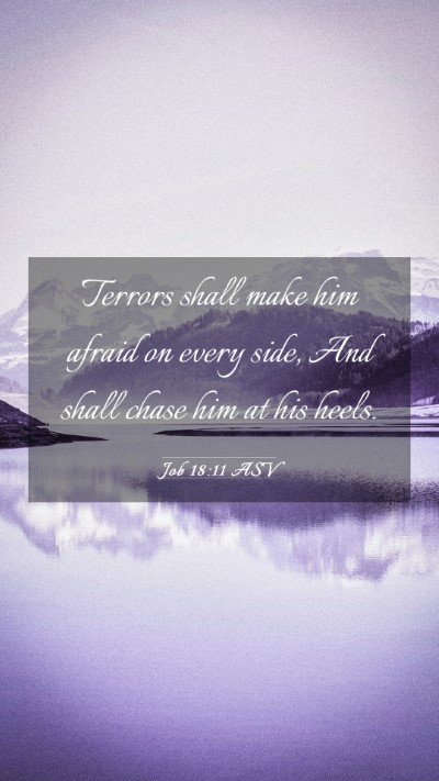 Picture 03 - Job 18:11 ASV Mobile Phone Wallpaper - Terrors shall make him afraid on every side, And - Mobile Bible Verse Wallpaper