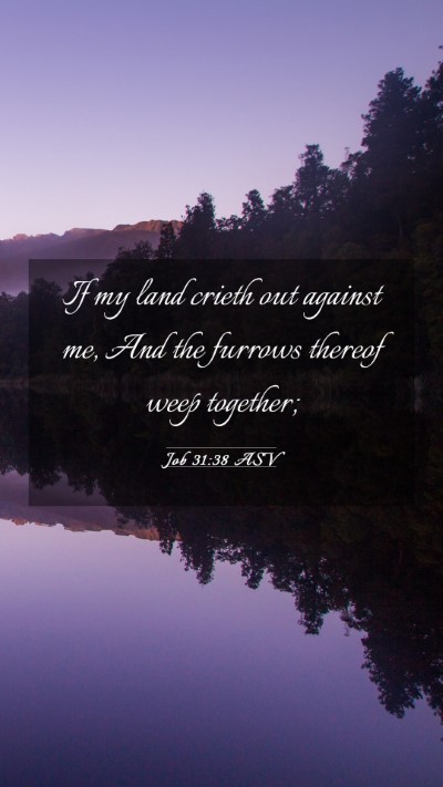 Picture 03 - Job 31:38 ASV Mobile Phone Wallpaper - If my land crieth out against me, And the furrows - Mobile Bible Verse Wallpaper