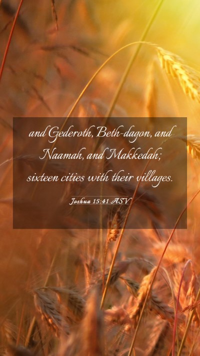 Picture 03 - Joshua 15:41 ASV Mobile Phone Wallpaper - and Gederoth, Beth-dagon, and Naamah, and - Mobile Bible Verse Wallpaper