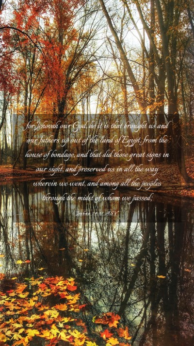 Picture 03 - Joshua 24:17 ASV Mobile Phone Wallpaper - for Jehovah our God, he it is that brought us and - Mobile Bible Verse Wallpaper