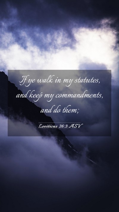Picture 03 - Leviticus 26:3 ASV Mobile Phone Wallpaper - If ye walk in my statutes, and keep my - Mobile Bible Verse Wallpaper