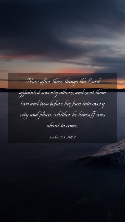 Picture 03 - Luke 10:1 ASV Mobile Phone Wallpaper - Now after these things the Lord appointed seventy - Mobile Bible Verse Wallpaper