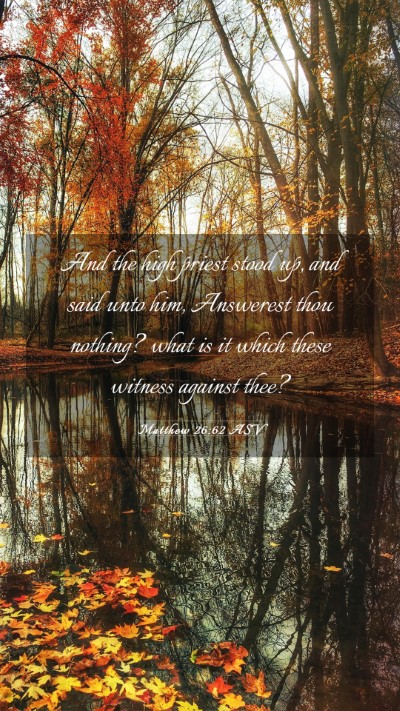 Picture 03 - Matthew 26:62 ASV Mobile Phone Wallpaper - And the high priest stood up, and said unto him, - Mobile Bible Verse Wallpaper