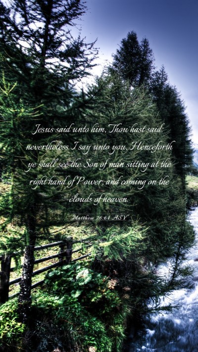 Picture 03 - Matthew 26:64 ASV Mobile Phone Wallpaper - Jesus said unto him, Thou hast said: nevertheless - Mobile Bible Verse Wallpaper