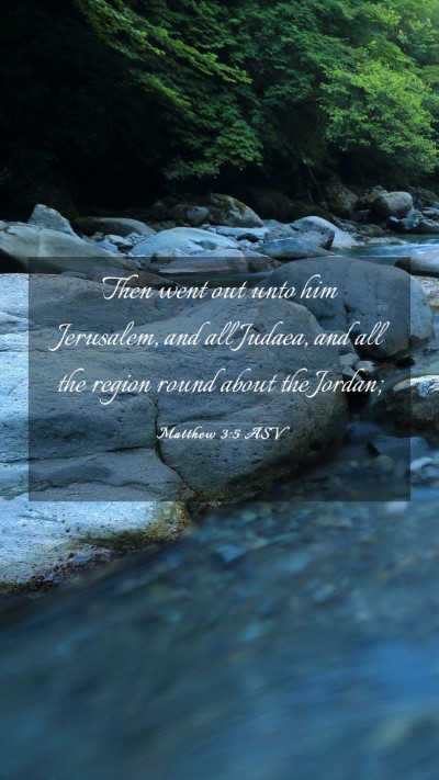 Picture 03 - Matthew 3:5 ASV Mobile Phone Wallpaper - Then went out unto him Jerusalem, and all Judaea, - Mobile Bible Verse Wallpaper