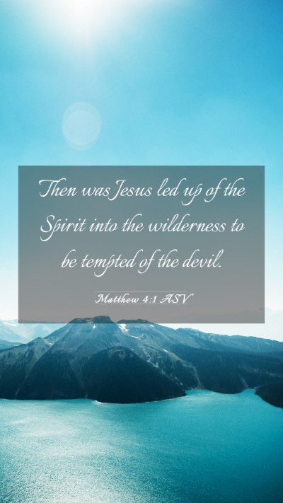 Picture 03 - Matthew 4:1 ASV Mobile Phone Wallpaper - Then was Jesus led up of the Spirit into the - Mobile Bible Verse Wallpaper