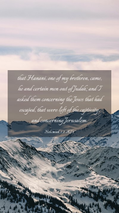 Picture 03 - Nehemiah 1:2 ASV Mobile Phone Wallpaper - that Hanani, one of my brethren, came, he and - Mobile Bible Verse Wallpaper