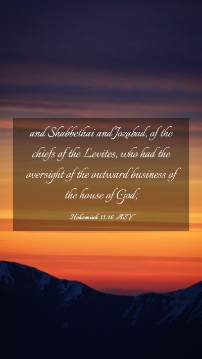 Picture 03 - Nehemiah 11:16 ASV Mobile Phone Wallpaper - and Shabbethai and Jozabad, of the chiefs of the - Mobile Bible Verse Wallpaper