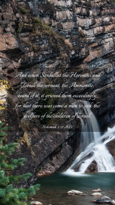 Picture 03 - Nehemiah 2:10 ASV Mobile Phone Wallpaper - And when Sanballat the Horonite, and Tobiah the - Mobile Bible Verse Wallpaper